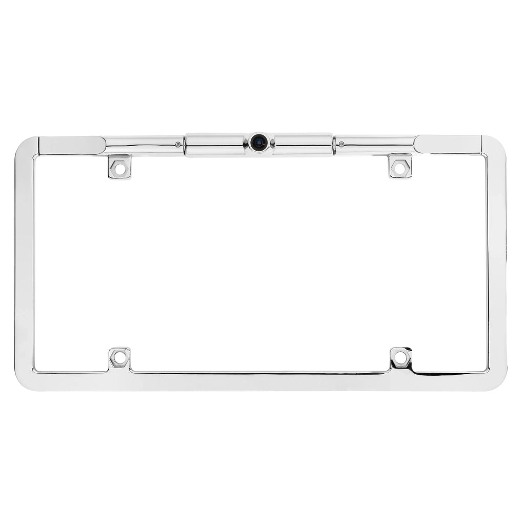 BOYO VTL275TJ - Ultra Slim Full-Frame License PLatitudee Backup Camera with Active Parking Lines (Chrome)