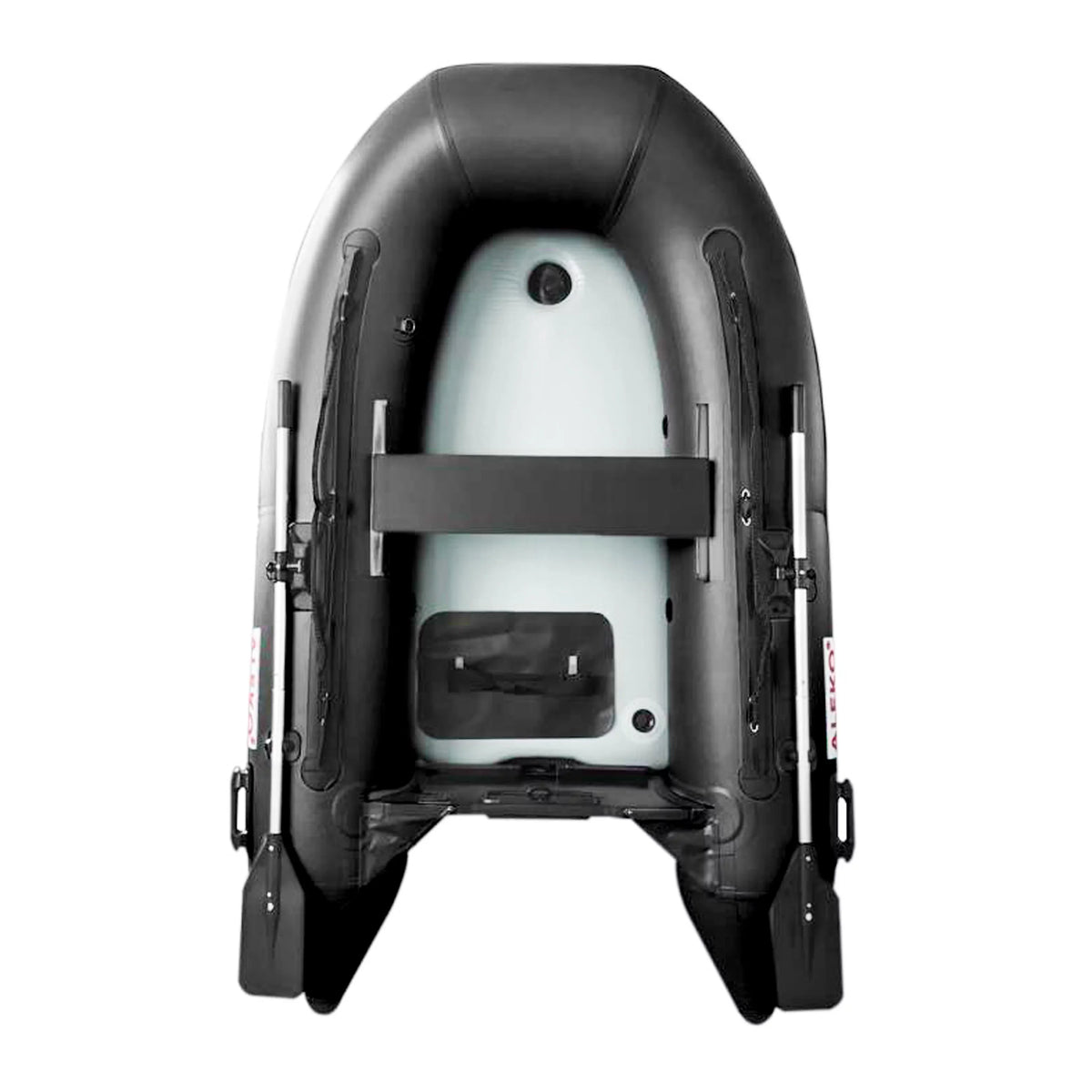 ALEKO InfLatitudeable Air Floor Fishing Boat - 8.4 Foot - Black