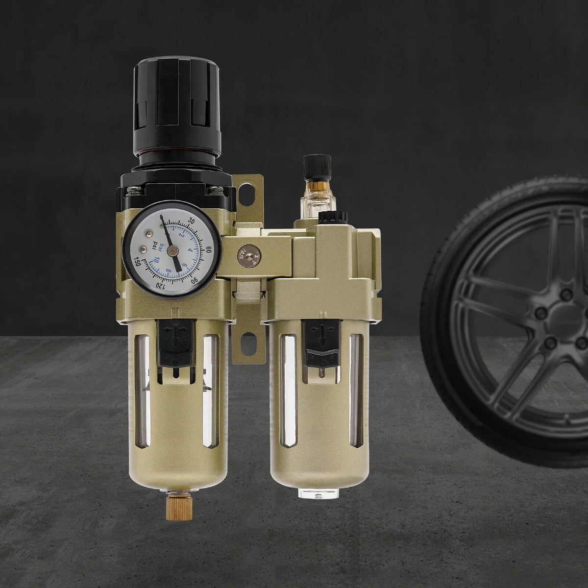 Oil Water Separator ReguLatitudeor Trap Filter Tire Changer Machine Part Equipment New