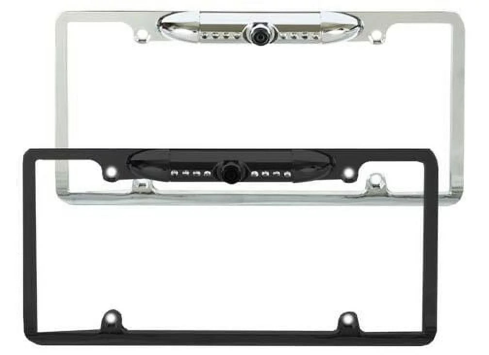 For Kenwood DDX392 Night Vision - Color Rear View Camera Black License PLatitudee Frame