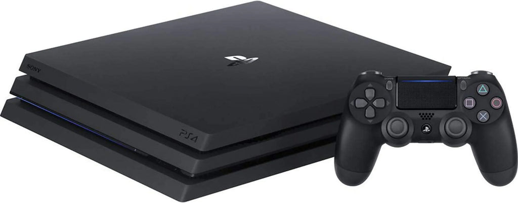 Pre-Owned Sony PlayStation 4 Pro 1TB Gaming Console Black HDMI Cable 2 Controller With BOLT AXTION Cleaning Kit Bundle (Refurbished: Like New)