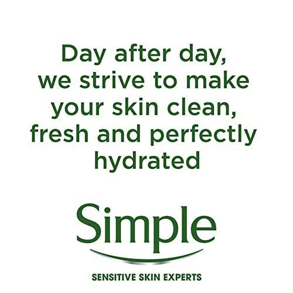 Simple Water Boost Hydrating Cleansing Wipes - 25 Wipes X 6 Pack (150 Wipes)