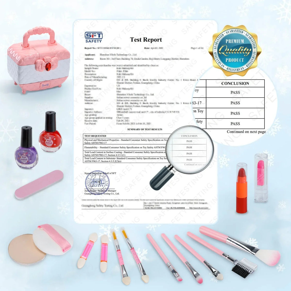 WATTNE Kids Makeup Kit for Girl 42 Pcs Washable Toddler Makeup Kit, Girl Toys Real Cosmetic Makeup Set, Safe & Non-Toxic Frozen Makeup Set for 3-12 Year Old Kids Christmas & Birthday Gift (Pink)