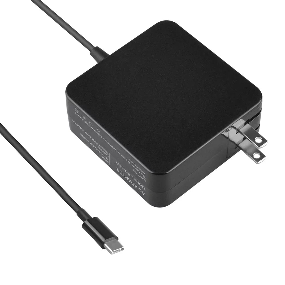 Aprelco USB Type-C 65W AC Adapter Compatible with Lenovo P51s T470 T470s T570 x270 Power Charger