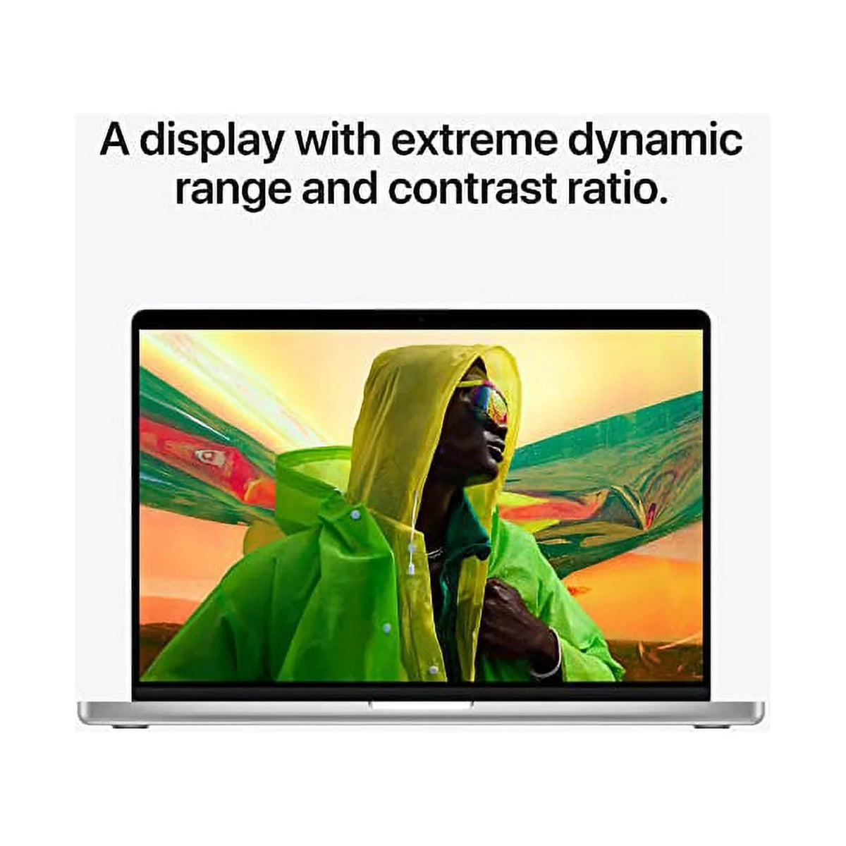 Restored Apple MacBook Pro (14-inch, Apple M1 Pro chip with 8 core CPU and 14 core GPU, 16GB RAM, 512GB SSD) - Silver (Refurbished)