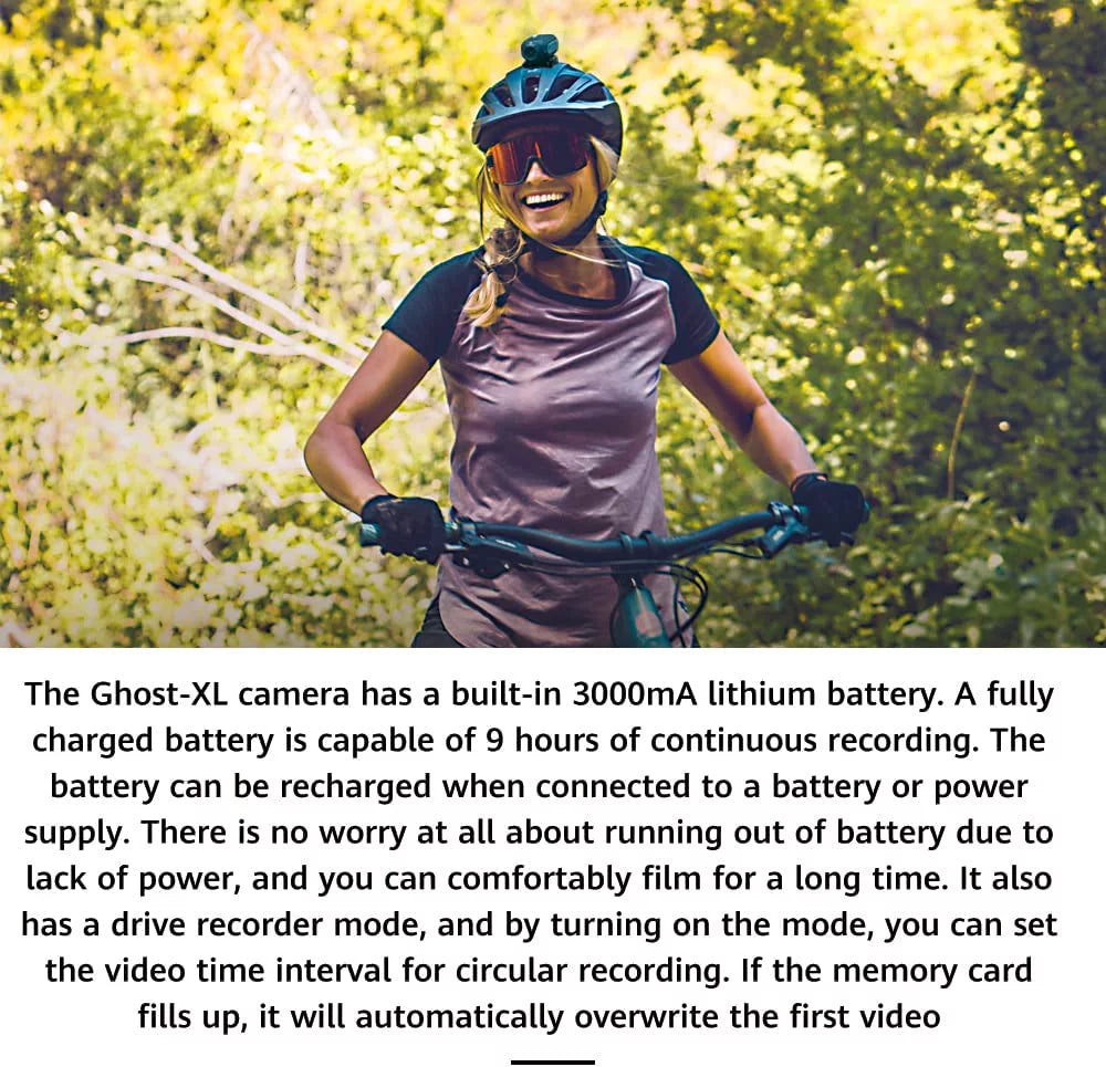 Drift Ghost XL Sports Cameras, 9 Hour Battery Life Waterproof  Support External Mic