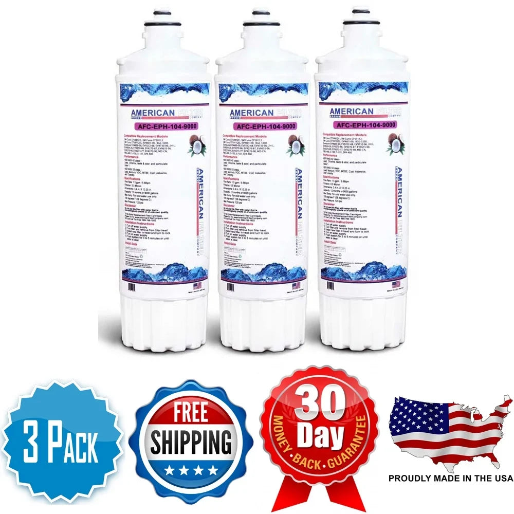 AFC Brand , Water Filters , Model # AFC-EPH-104-9000 , Compatible with EverPure® SPA 400 - 3 Filters - Made in U.S.A.