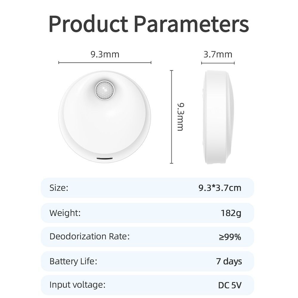 Pets Deodorization Rechargeable Deodorizer Air Cleaner Smart Cat Odor Purifier