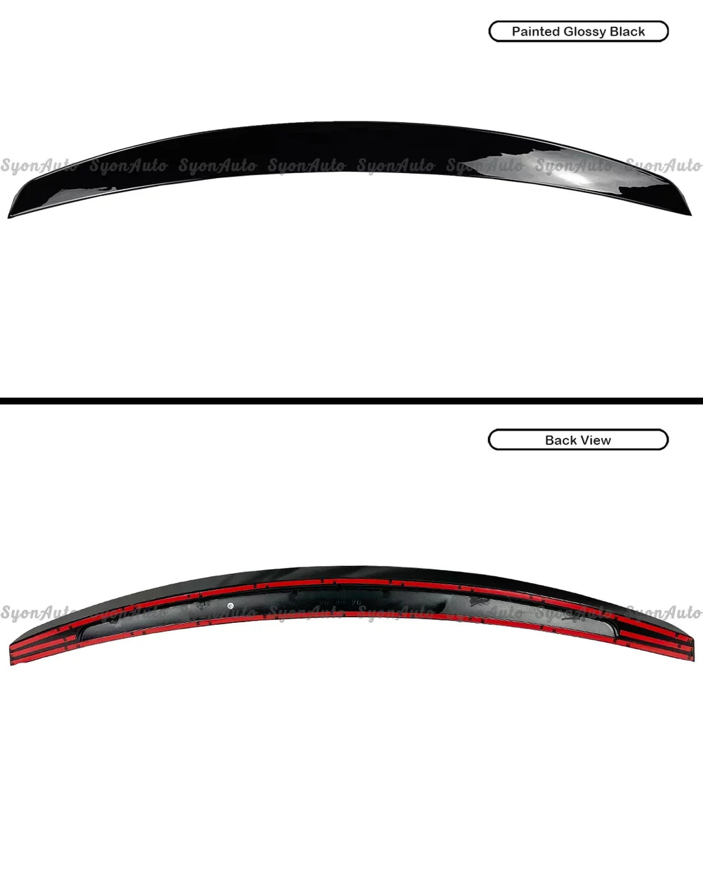 FITS 2017-2021 HONDA CIVIC HATCHBACK GLOSSY BLACK JDM V2 DUCKBILL TRUNK SPOILER LID