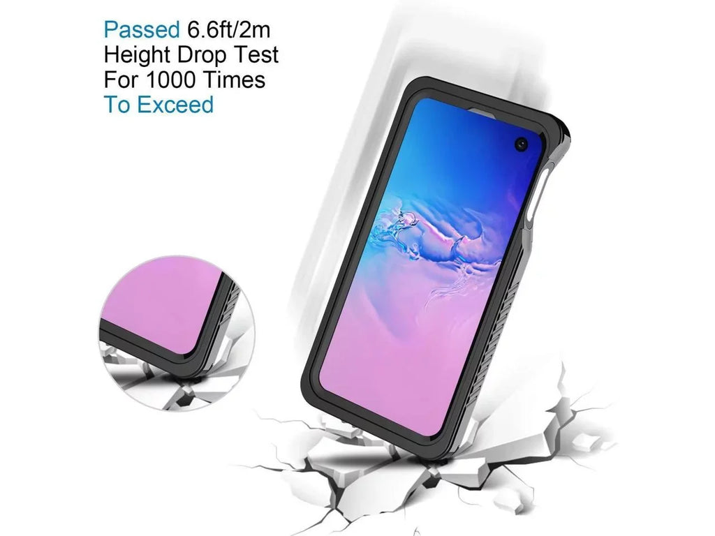 Samsung Galaxy S10e Case, IP68 Waterproof Dustproof Shockproof Case with Built-in Screen Protector, Full Body Sealed Underwater Protective Clear Cover for Samsung S10e