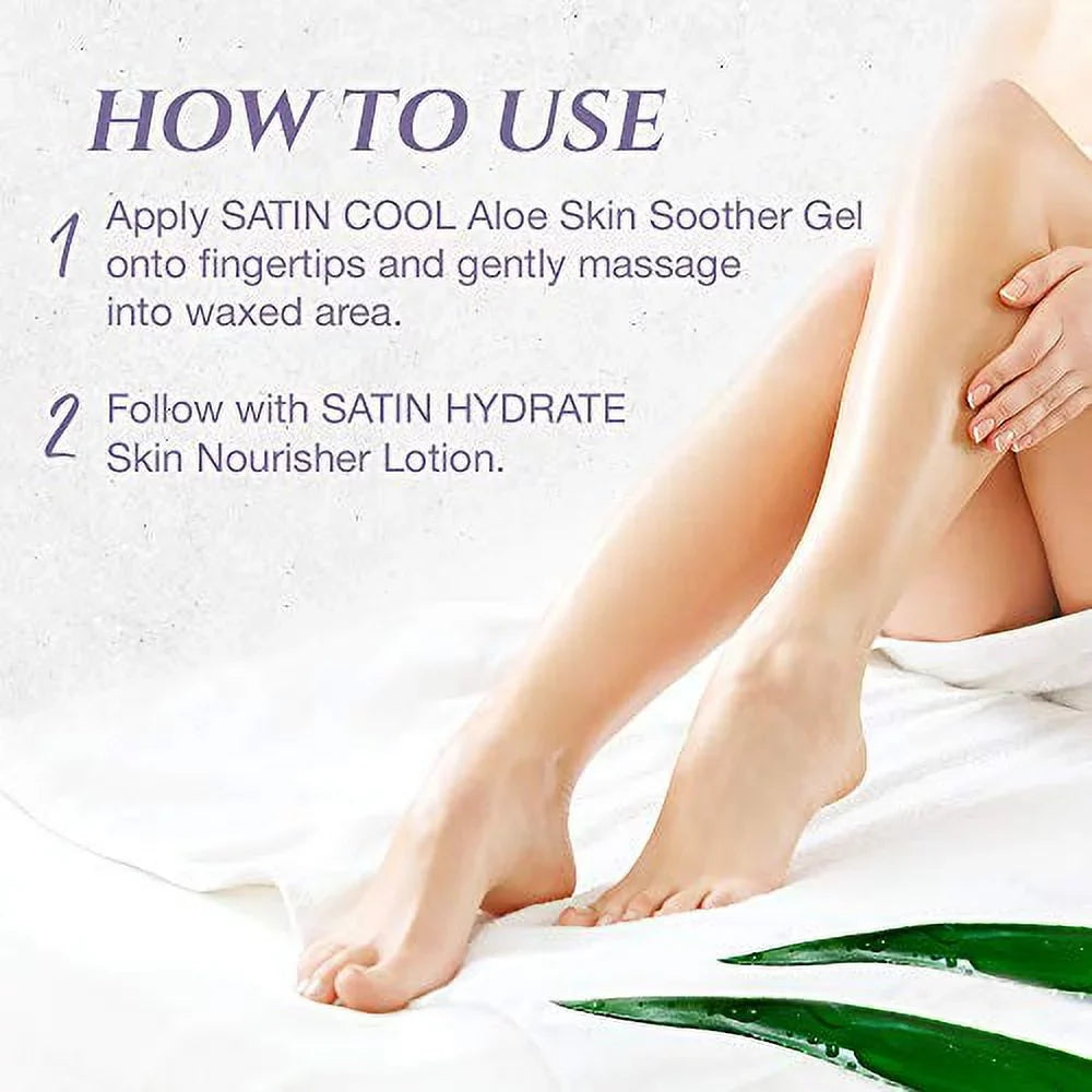 Satin Smooth Satin Cool Aloe Vera Skin Soother Gel, 16 fl oz