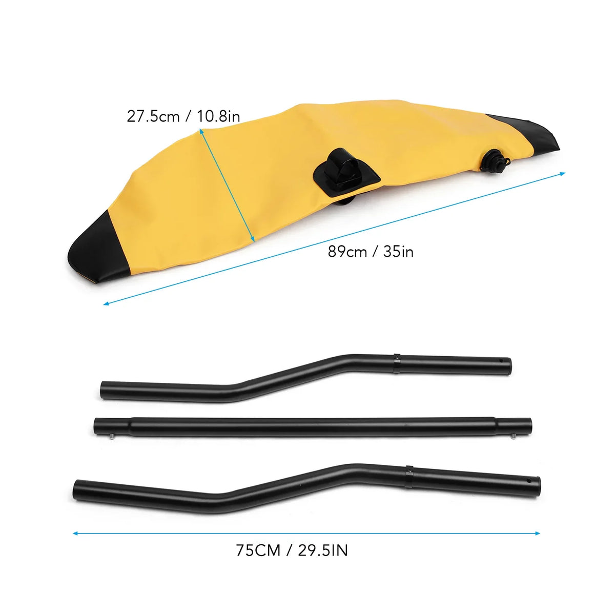 GoolRC Kayak PVC InfLatitudeable Outrigger Float, Sidekick Arms Rod, Fishing Standing Float Stabilizer System Kit, Kayak Float for Ultimate Stability and Support, Perfect for Fishing Expeditions