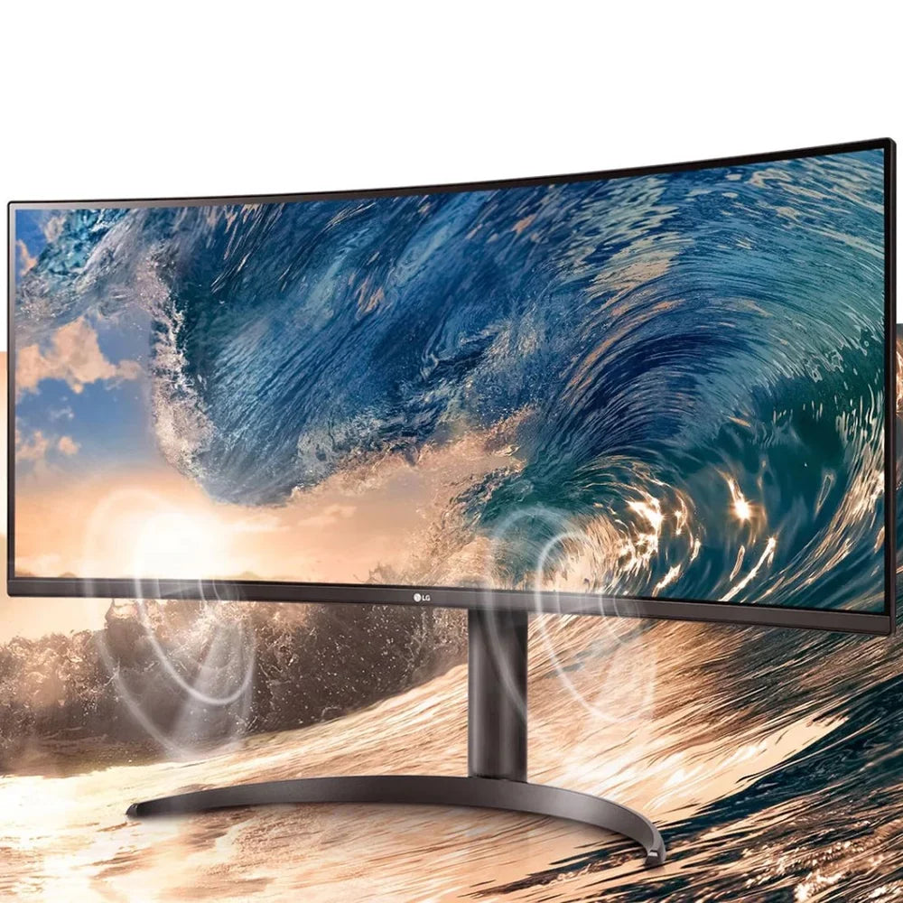 Open Box LG 34WP75C-B 34" Curved UltraWide QHD HDR 10 160Hz USB Type-C Monitor with AMD FreeSync Premium Pro (65W Power Delivery)