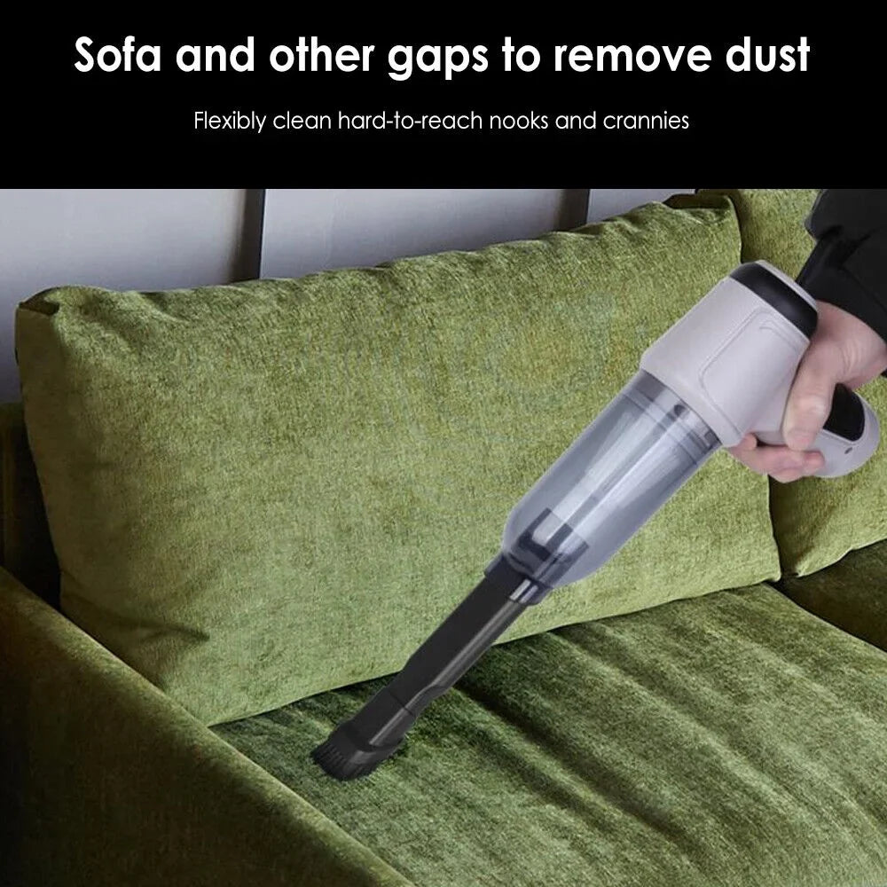 Paddsun Handheld Car Vacuum Cleaner 9000Pa - High-Powered Motor, Ergonomic Design, Long Battery Life, HEPA Filter