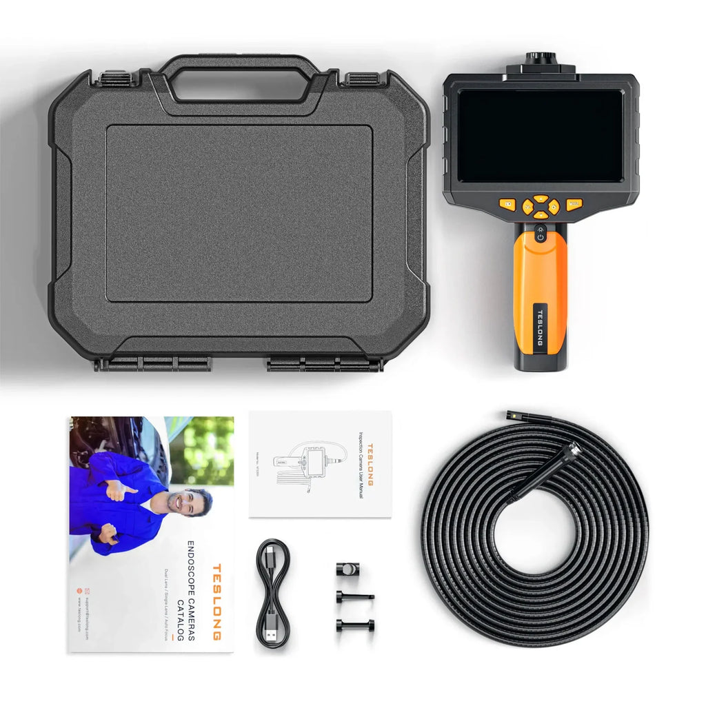 Teslong Dual Lens Endoscope & Household Inspection Camera with 5 In Screen