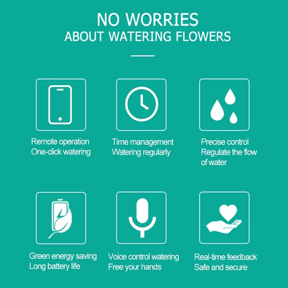 moobody WiFi Sprinkler Timer Solar Powered Smart Water Timer APP Voice Control Wireless Hose Faucet Timer Garden Lawn Yard