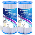 PUREPLUS FXHSC 10" x 4.5" Whole House Water Filter, Replacement for GE FXHSC, Culligan R50-BBSA, Pentek R50-BB and DuPont WFHDC3001, American Plumber W50PEHD, GXWH40L, Pack of 2