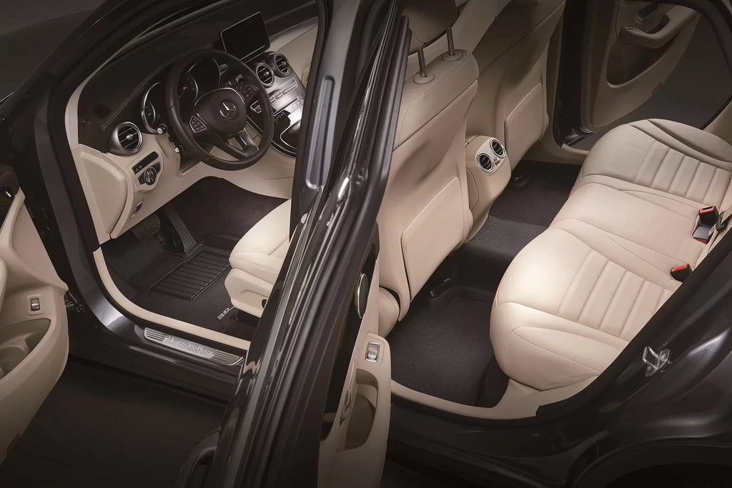 3D MAXpider KAGU Floor Mat (BLACK) compatible with SUBARU FORESTER 2014-2018 - Full Set