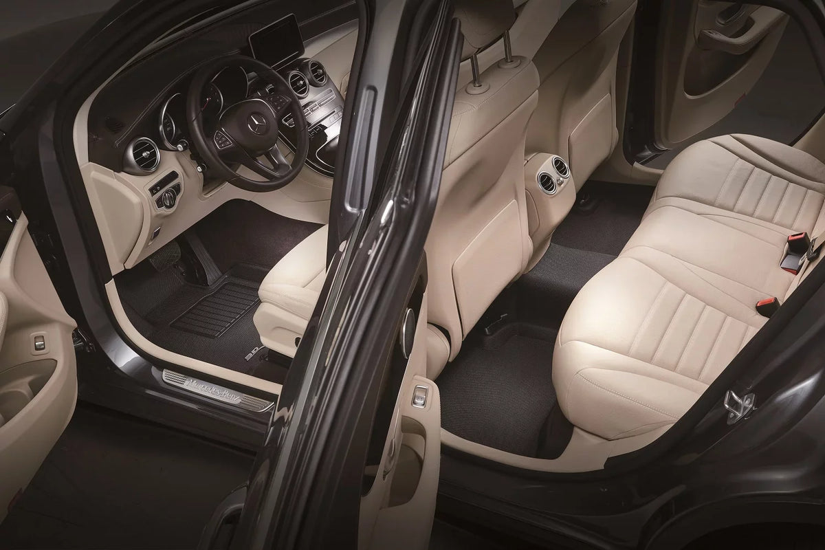 3D MAXpider KAGU Floor Mat (BLACK) compatible with SUBARU FORESTER 2014-2018 - Full Set
