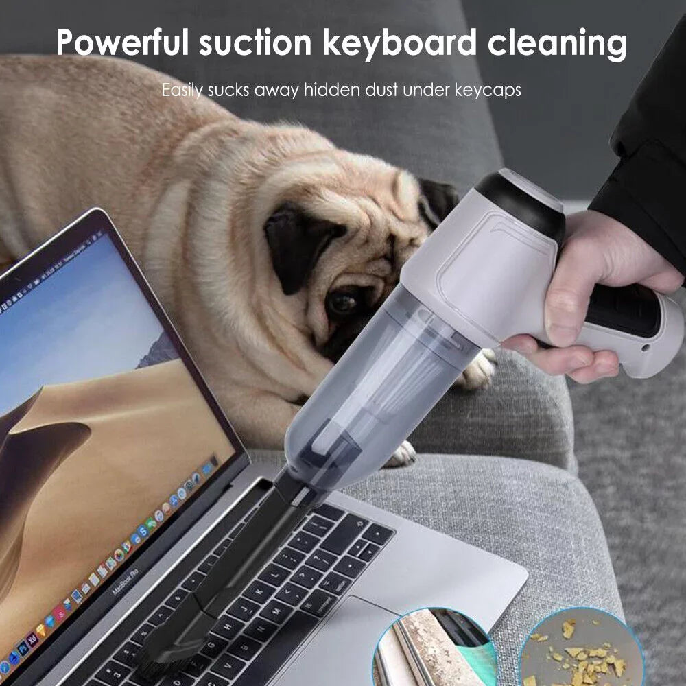 Paddsun Handheld Car Vacuum Cleaner 9000Pa - High-Powered Motor, Ergonomic Design, Long Battery Life, HEPA Filter