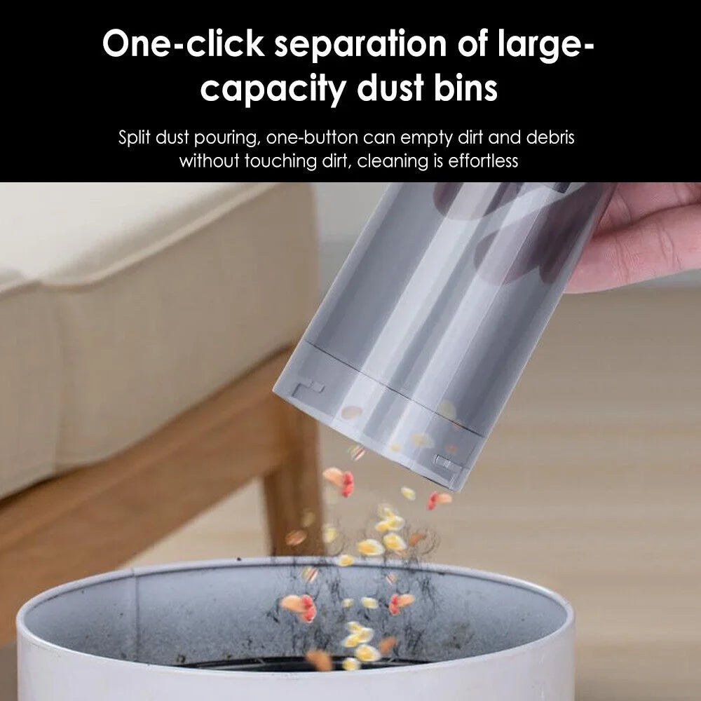 Paddsun Handheld Car Vacuum Cleaner 9000Pa - High-Powered Motor, Ergonomic Design, Long Battery Life, HEPA Filter
