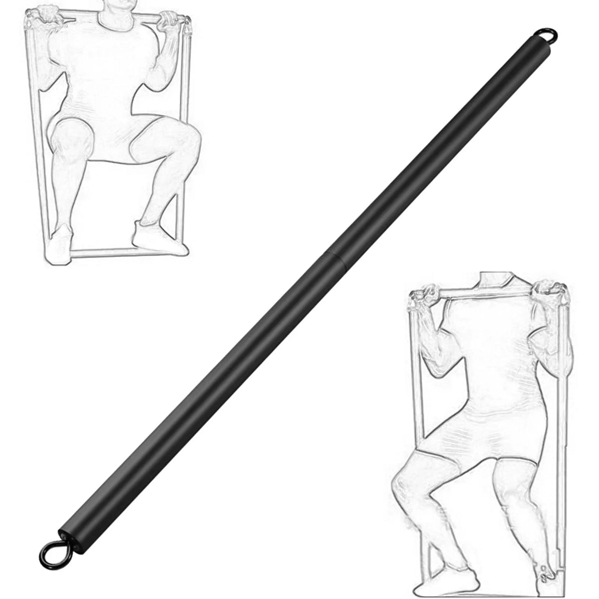 PiLatitudees Bar Pull Down Bar Heavy Duty LAT Pulldown Attachments Cable Machine Attachment Bar Straight Bar for Home Shoulder