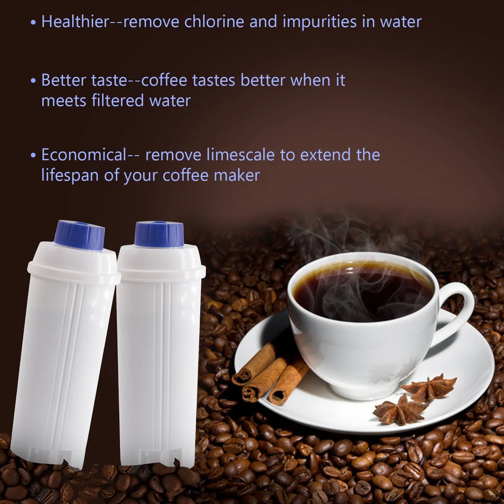 4Pcs Coffee Replacement Filter Cartridge Replacement Filter Coffee Filter Compatible with Delonghi DSL C002 Maker Machine Coffee Machine Accessory Filter for Coffee Maker
