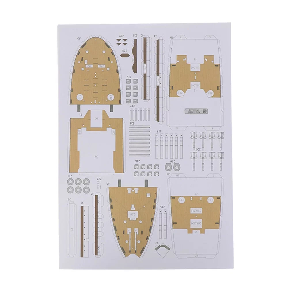 1:400 67*7CM British Titanic Cruise Paper Model Ship Model Handmade DIY Model (Unassembled Kit )
