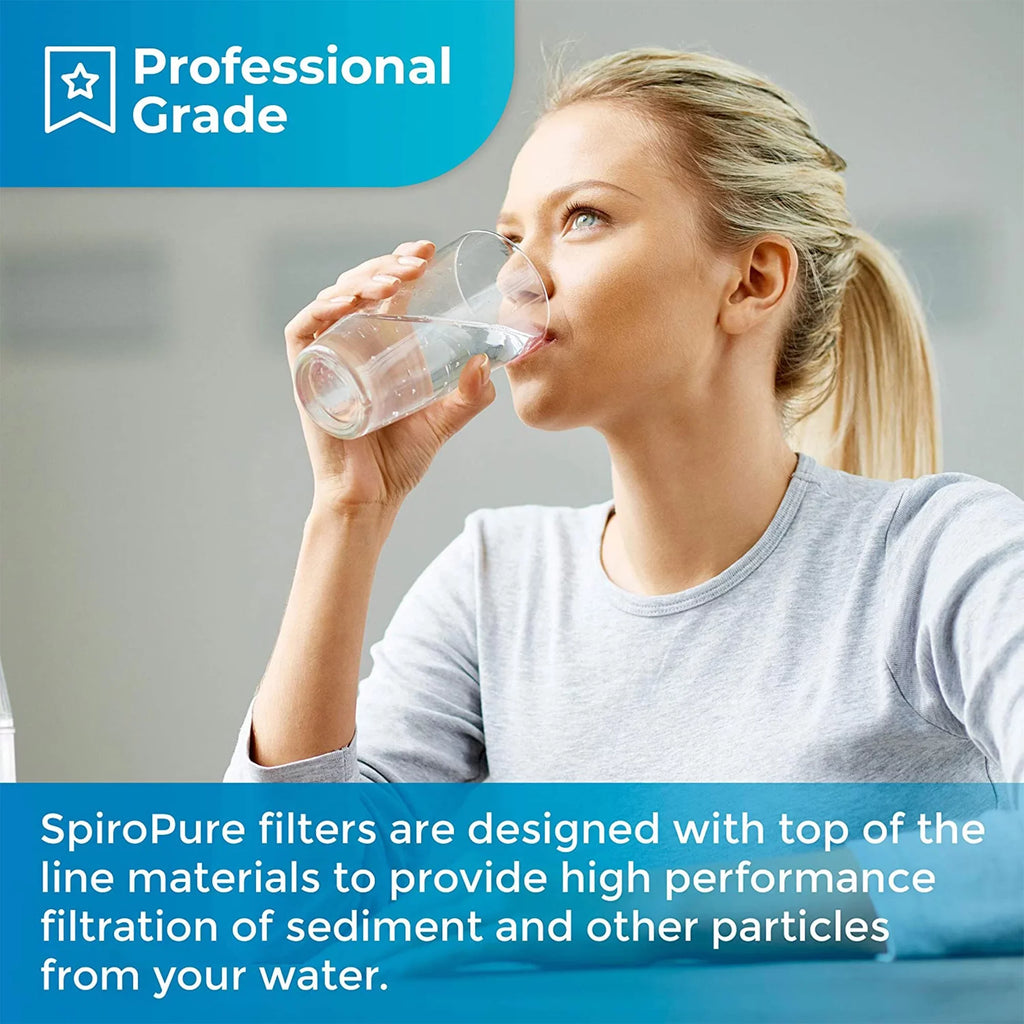 SpiroPure 10 x 2.5" Pleated Polyester Filter Cartridge, 30 Micron (24 Pack)