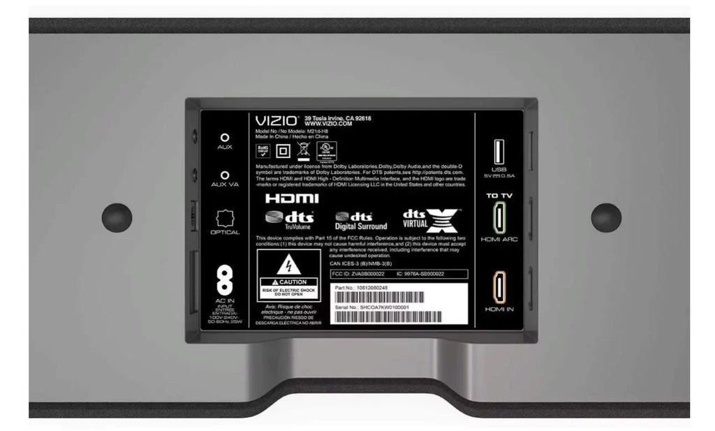 Restored Vizio 2.1 M-Series All-in-One Home Theater Sound Bar DTS Truvolume, DTS Virtual: x - M21D-H8 (Refurbished)