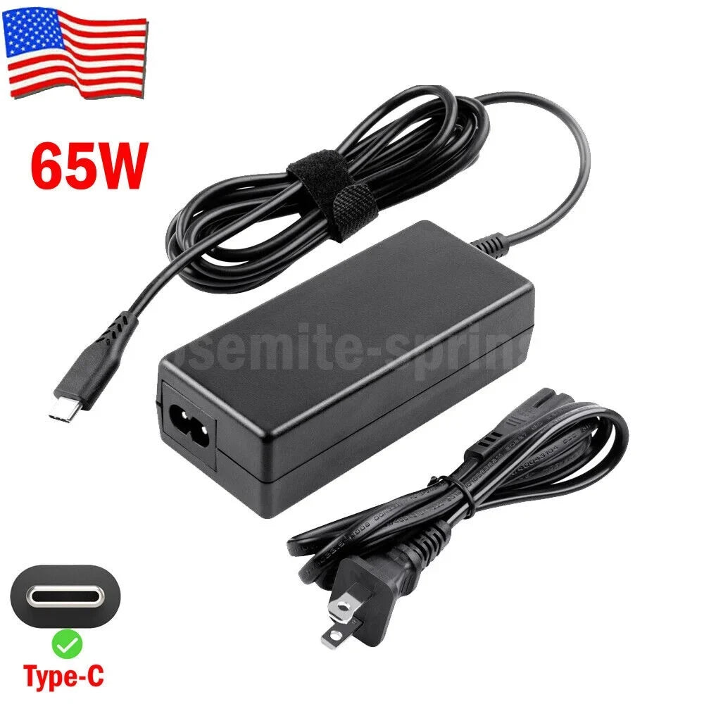 50 PCS 65W Desktop USB C Type C AC Adapter Charger For LENOVO DELL HP ASUS  ACER SAMSUNG