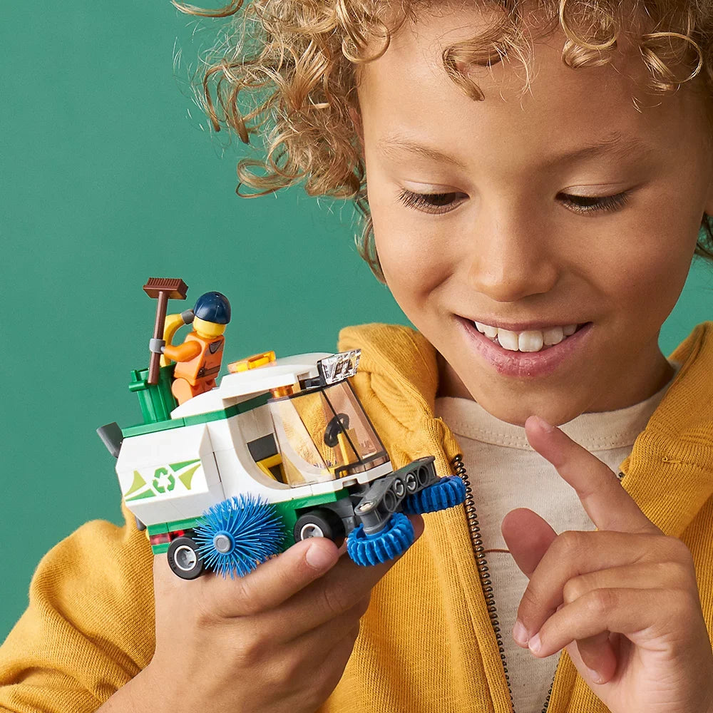 LEGO City Street Sweeper 60249 Construction Toy for Kids (89 Pieces)