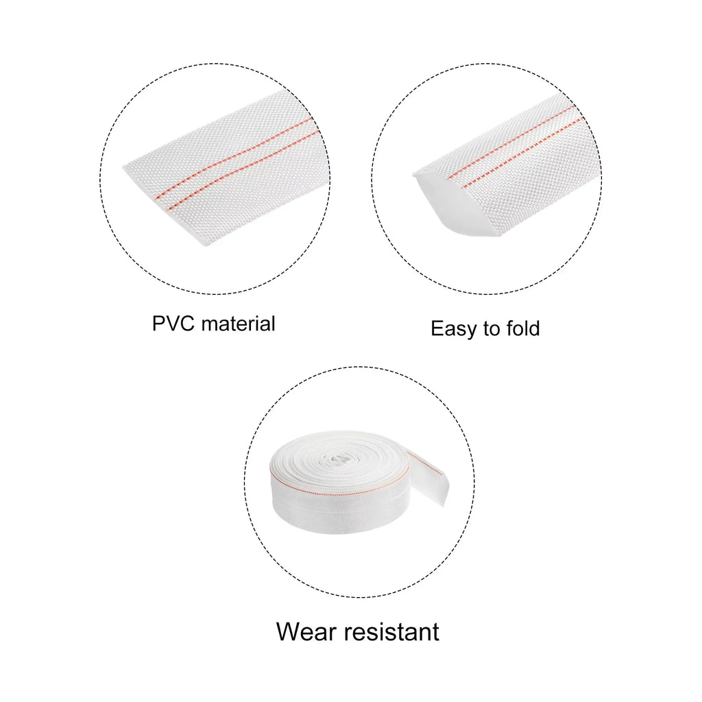 Lightweight Backwash Hose Lay FLatitude Reinforced Discharge PVC Hose 40mm ID 49ft for Swimming Pool