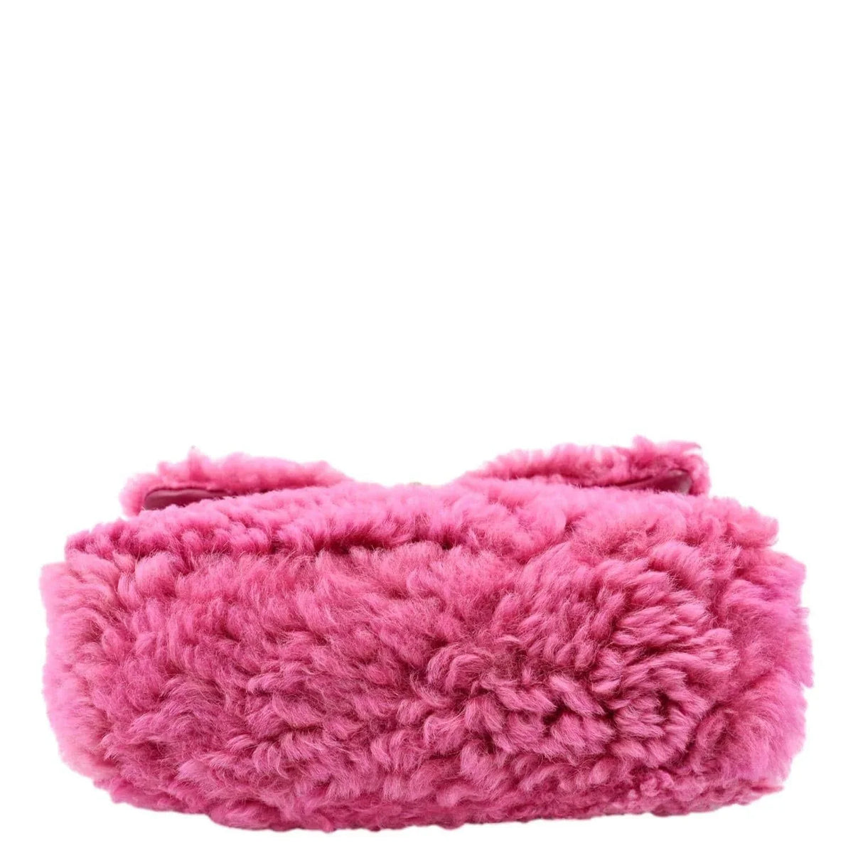 Pre-Owned CHANEL 19 Flap Shearling Sheepskin Shoulder Bag Pink
