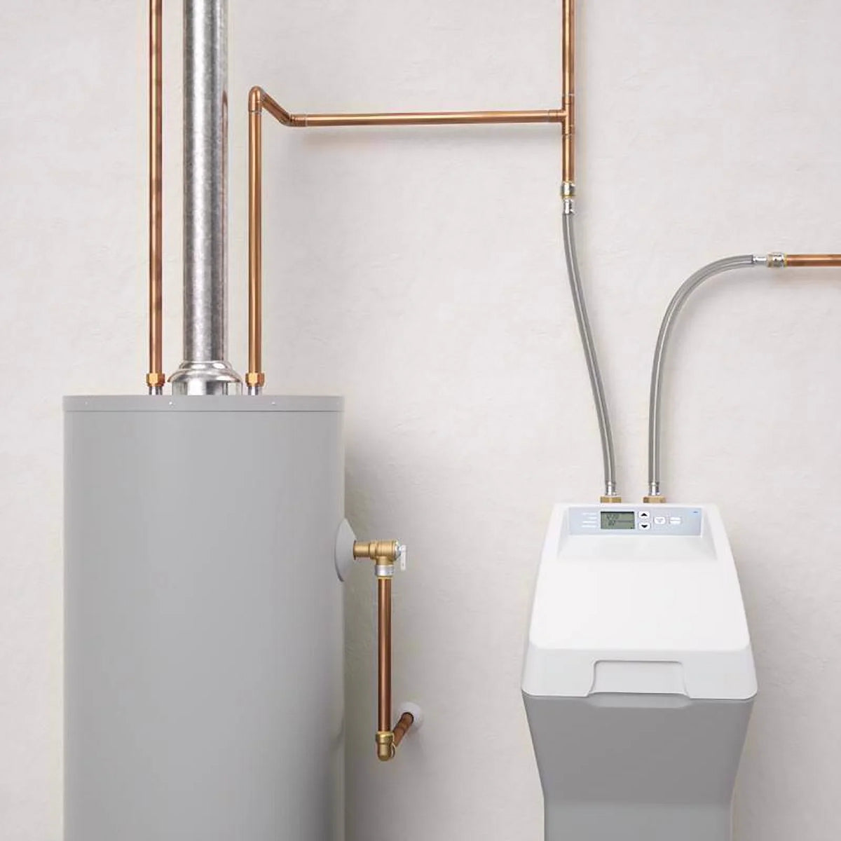 SharkBite 3/4 in. Push X 1 in. D FIP 24 in. Stainless Steel Water Softener Hose