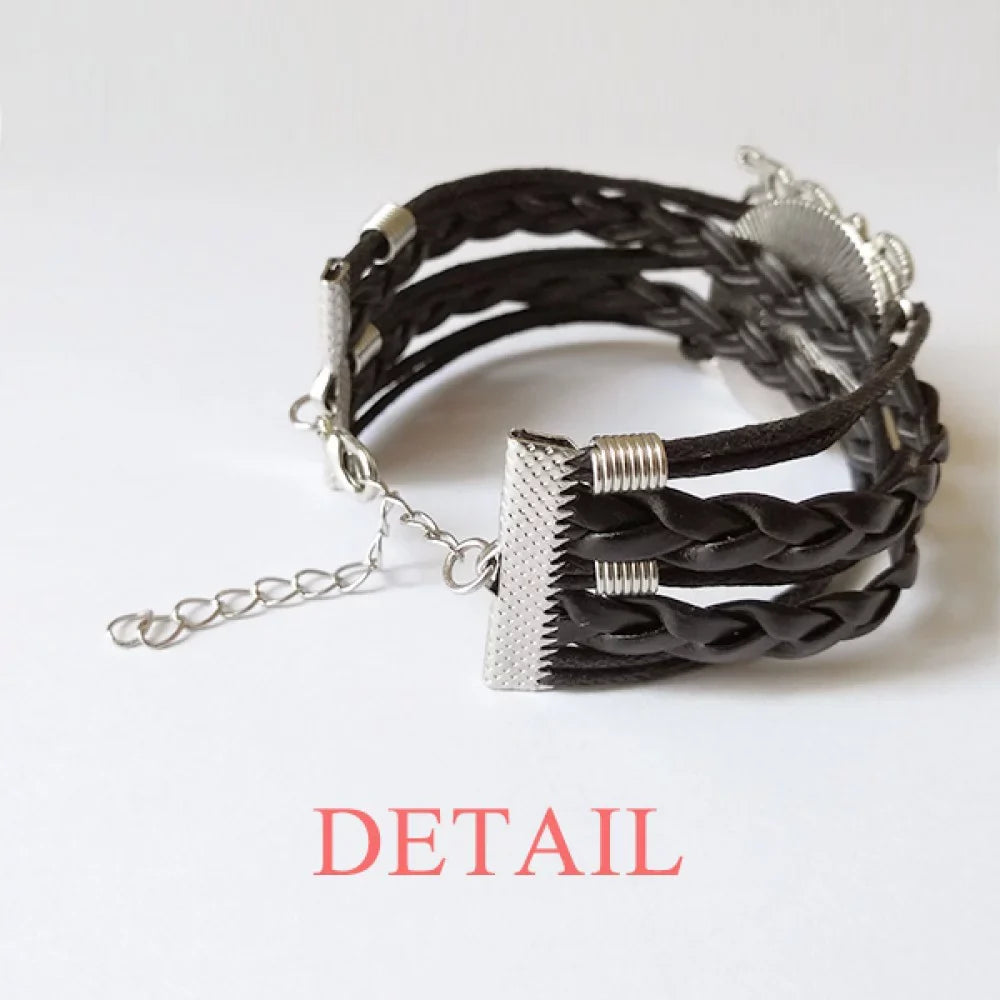 Designer Worked Hard Paint Seriously Bracelet Love Accessory Twisted Leather Knitting Rope Wristband