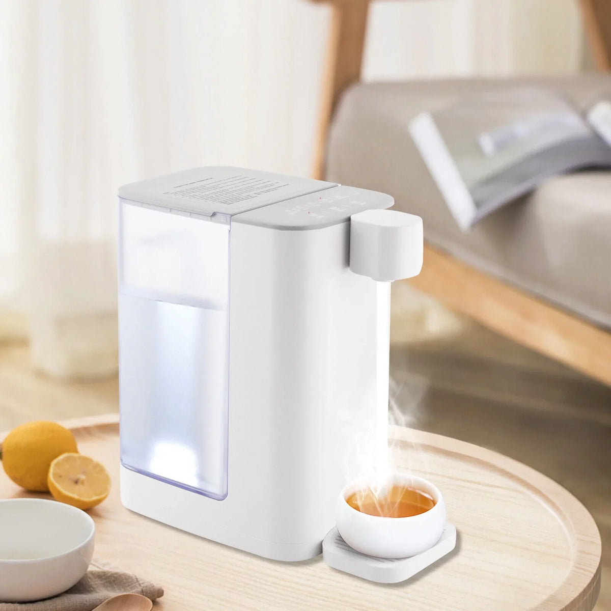 OUKANING 2000W 3L / 102oz Electric Instant Hot Water Dispenser Home Office Hot Water Machine With Temperature Control