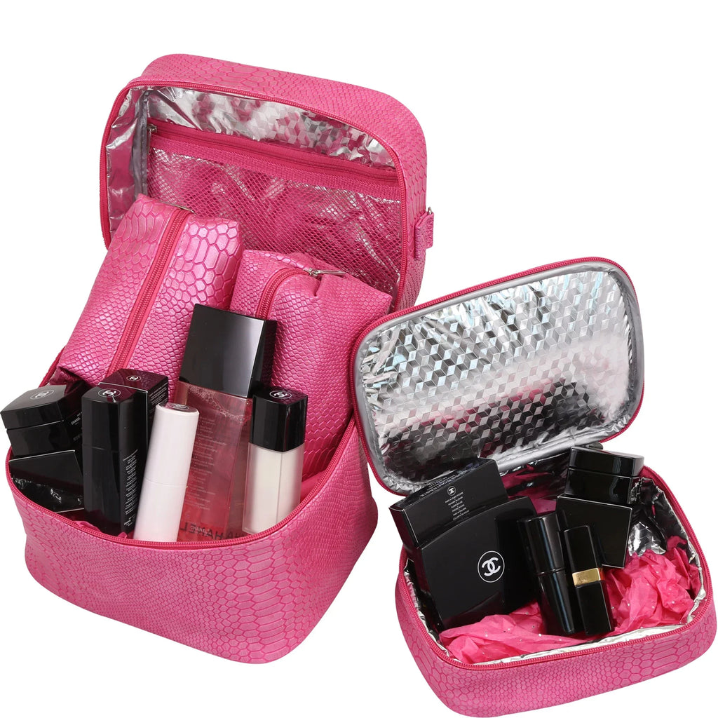 Picnic Gift 7220-CR Mojito-Four In One InsuLatitudeed Cosmetics Bag, Cork
