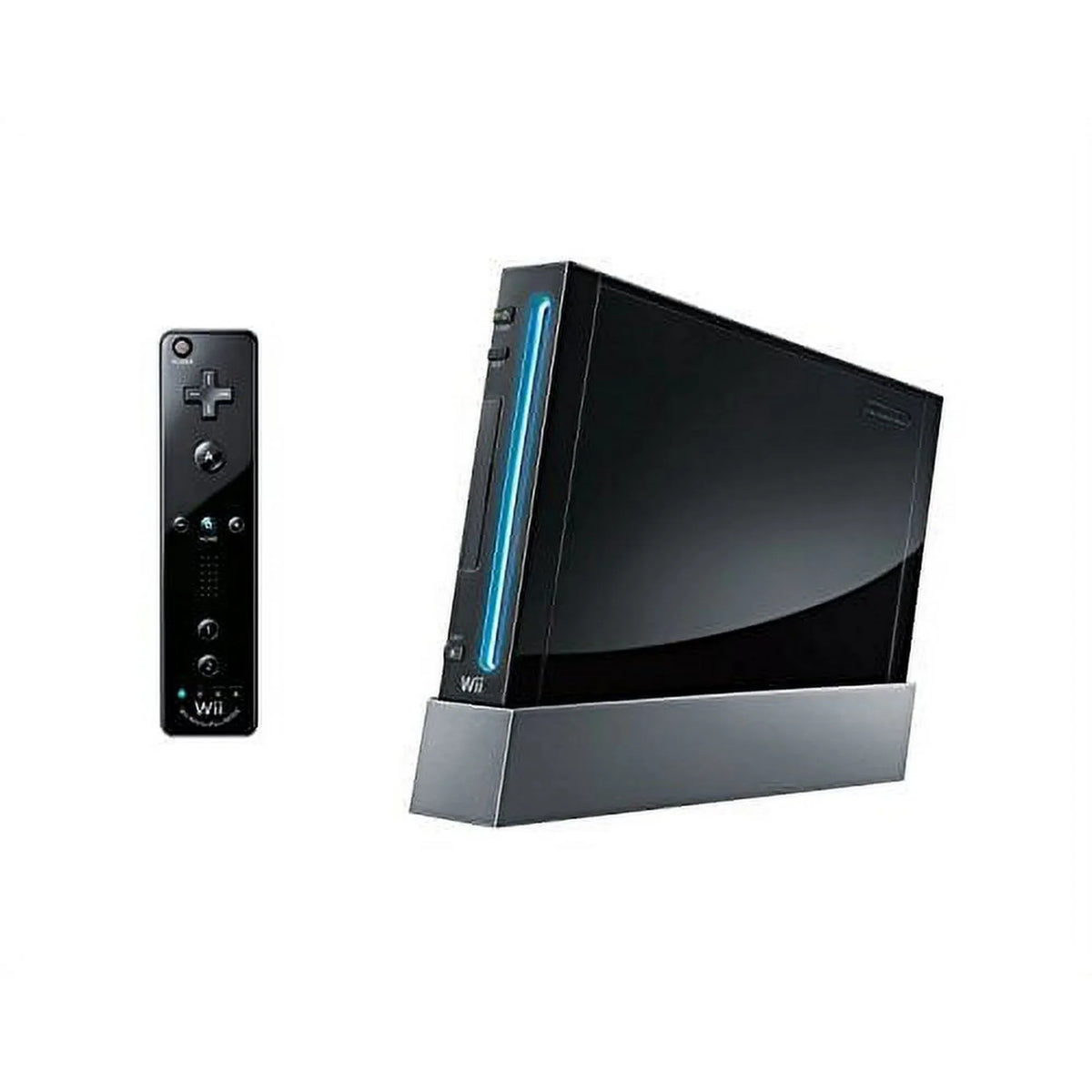 Pre-Owned Nintendo Wii Black Gaming Console + Headset Cleaning Kit BOLT AXTION Bundle (Refurbished: Like New)