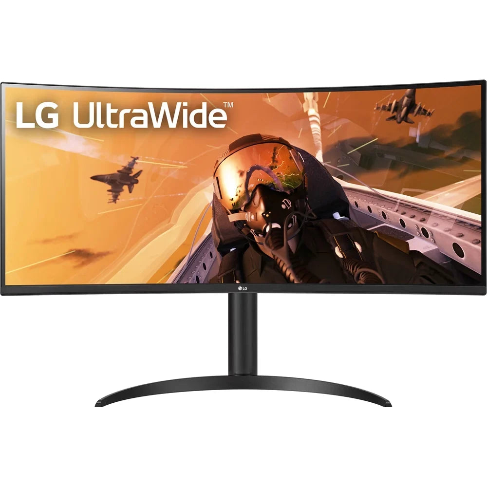 Open Box LG 34WP75C-B 34" Curved UltraWide QHD HDR 10 160Hz USB Type-C Monitor with AMD FreeSync Premium Pro (65W Power Delivery)