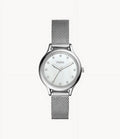 Fossil BQ3390 Laney Three-Hand Smoke Stainless Steel Women's Mesh Watch