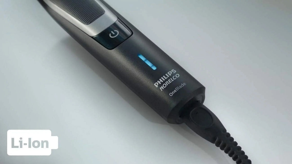 PHILIPS Norelco OneBlade Hybrid Styler Electric Trimmer & Shaver, QP6510 + OneBlade Body Kit, 3 Pieces, Black