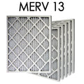 20x20x2 MERV 13 Pleated Air Filter 6PK | 19.5x19.5x1.75 - Actual Size
