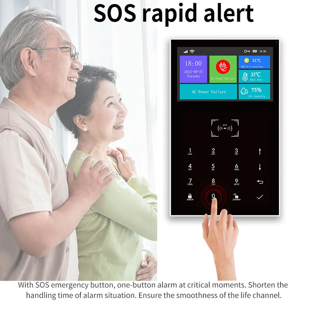 GoolRC All Touch USB Screen Wireless WIFI GSM RFID Burglar System Smart Home DIY APP Smart Life