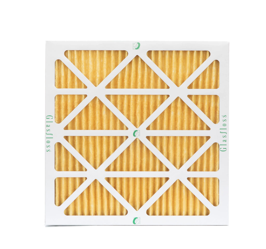 6 Pack of 25x25x1 MERV 11 Pleated Air Filters by Glasfloss. Actual Size: 24-1/2 x 24-1/2 x 7/8