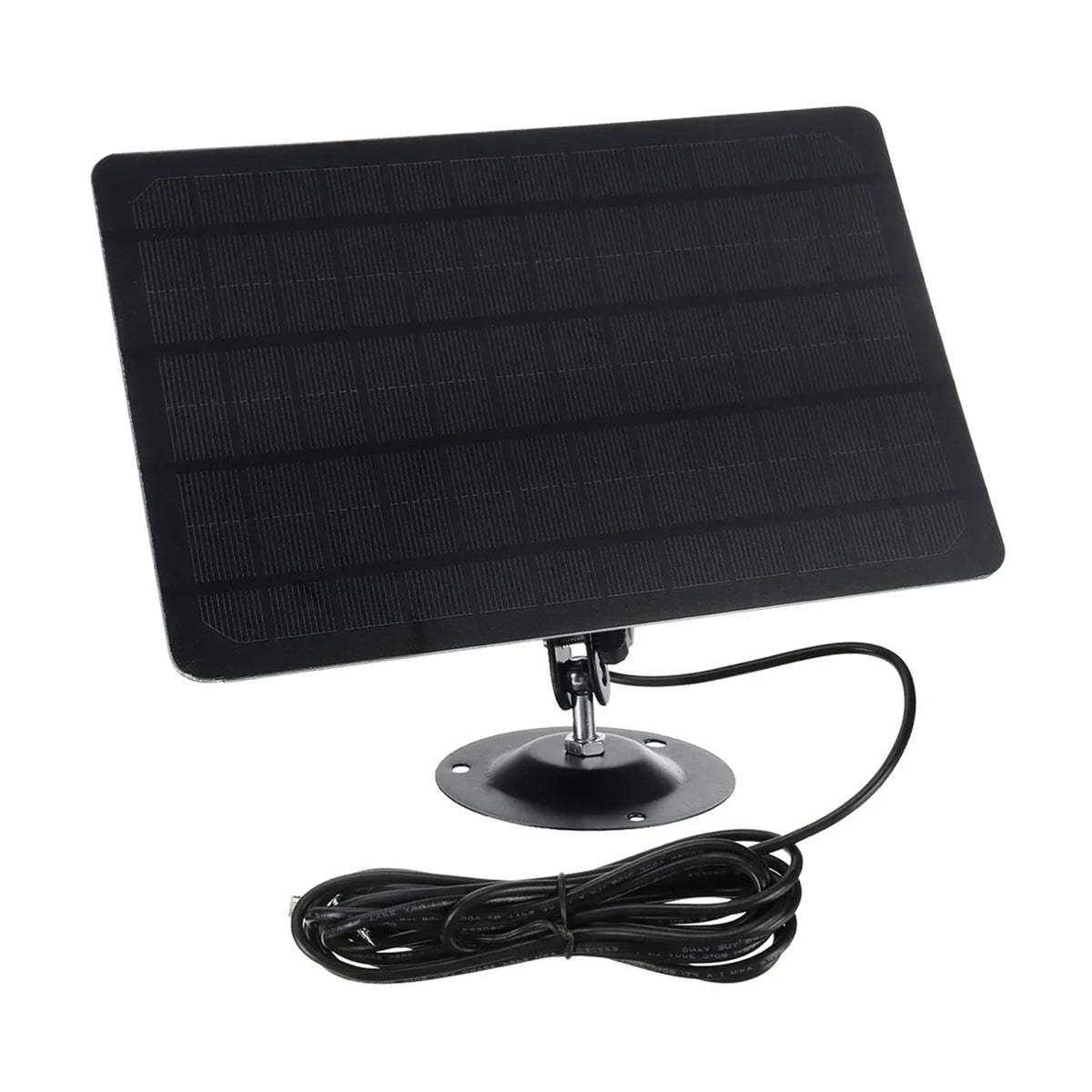 Shinysix USB Solar Panel 10W 6V Monocrystal Silicon Charging PLatitudee, 360-degree Rotation, Waterproof, Wall Mounted for USB Camera