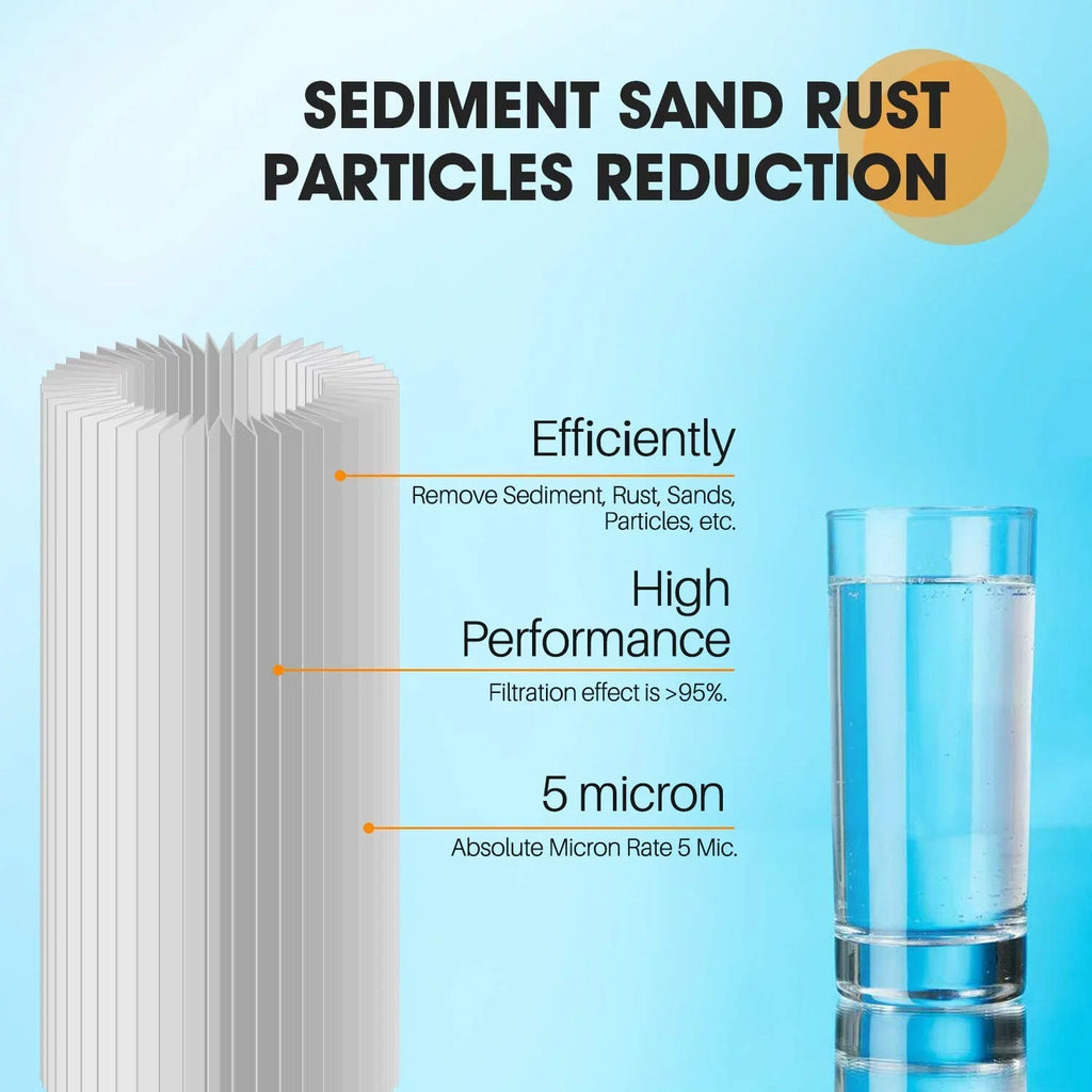 PUREPLUS FXHSC 10" x 4.5" Whole House Water Filter, Replacement for GE FXHSC, Culligan R50-BBSA, Pentek R50-BB and DuPont WFHDC3001, American Plumber W50PEHD, GXWH40L, Pack of 2