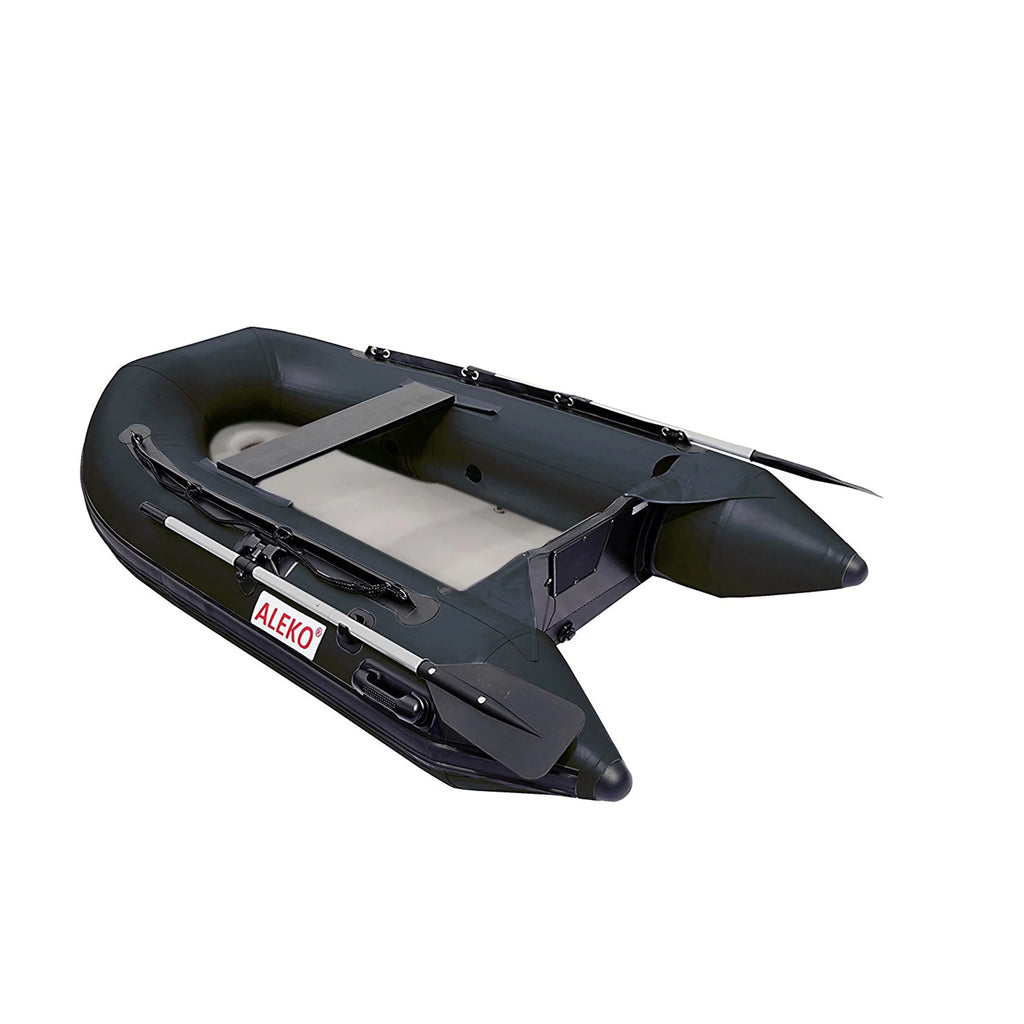 ALEKO InfLatitudeable Air Floor Fishing Boat - 8.4 Foot - Black