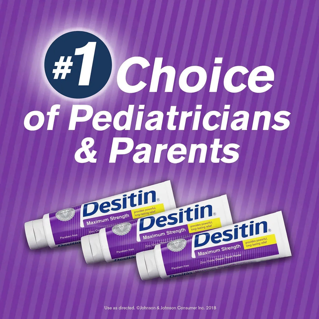 Desitin Baby Diaper Rash Maximum Strength Original Paste, 3 pk./4.8 oz.