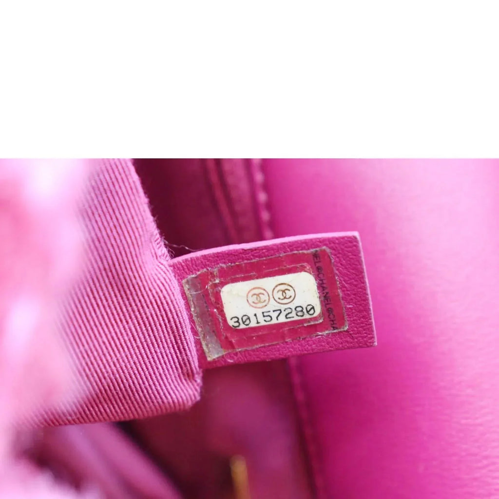 Pre-Owned CHANEL 19 Flap Shearling Sheepskin Shoulder Bag Pink